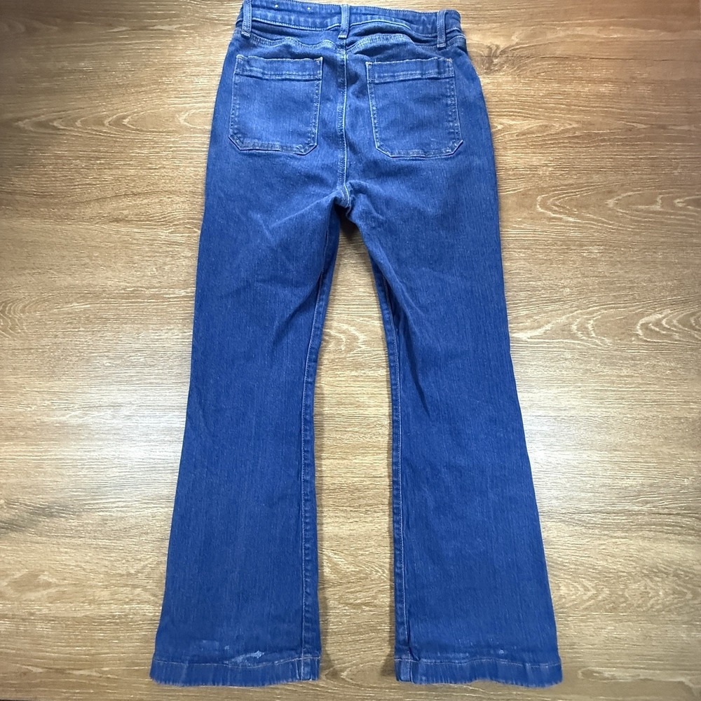LOFT Women's 10 Slim Flare Jeans Blue High Rise Stretch Casual Denim Boho Y2K - Picture 11 of 11